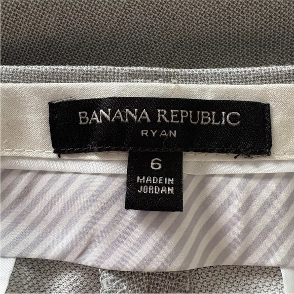 Banana Republic Gray Ryan Pants Career Wool Blend Womens Size 6‎ (1275) - Picture 6 of 7
